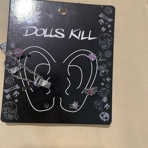 Dolls Kill Chase The Bliss Earrings Set. **incomplete set**